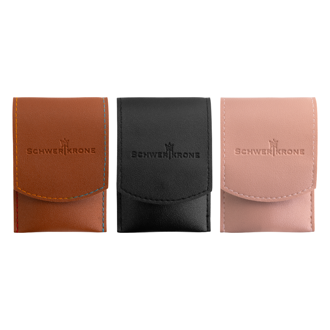 schwertkrone nageletui nagelset nagelschere set made in solingen feile nagelknipser pinzette lederetui maniküre set etuis von aussen