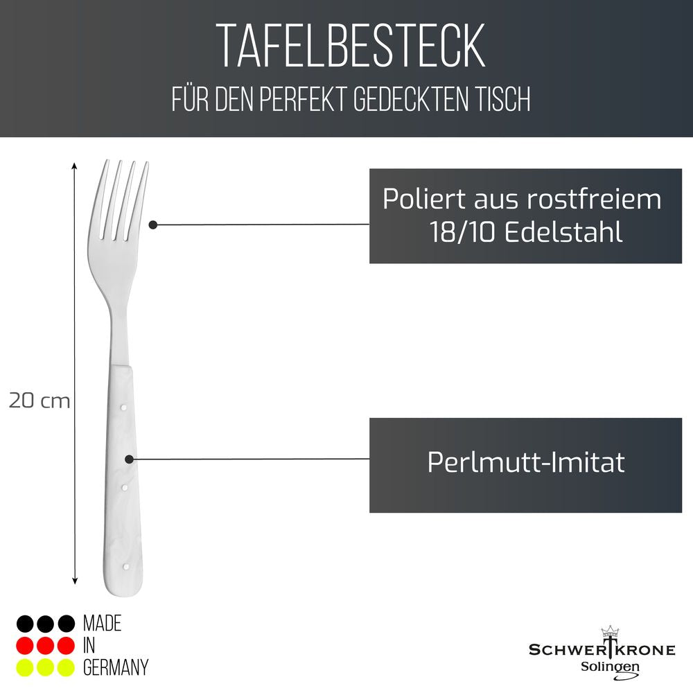 Menügabel - imitiertes Perlmutt