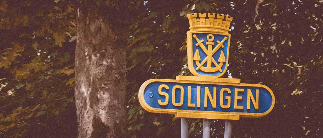 Solingenverordnung - Altes Solingen Ortsschild