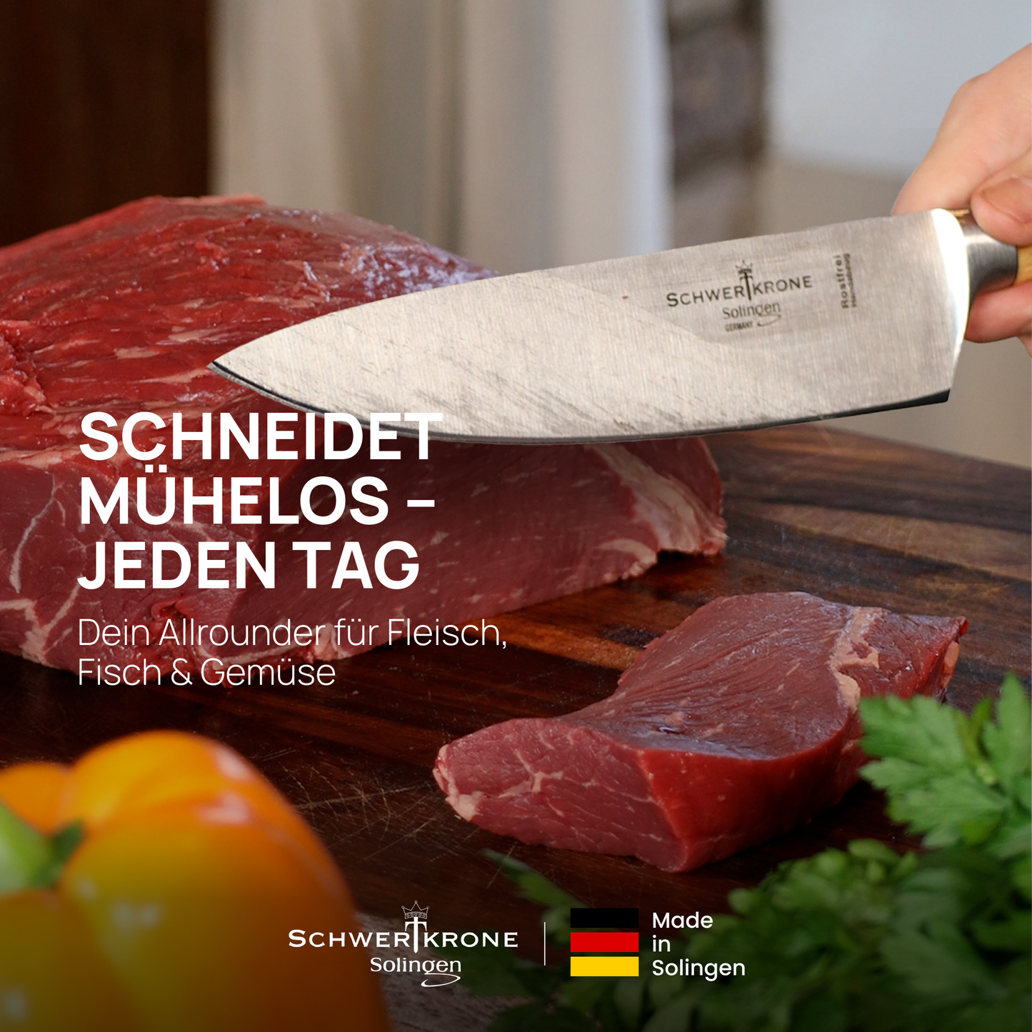 ANTONINO LETO Messerset Olive geschmiedet Solingen