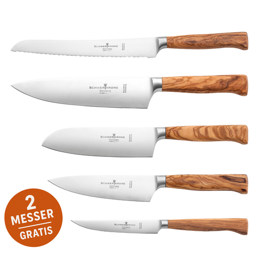 ANTONINO LETO Messerset Olive geschmiedet Solingen