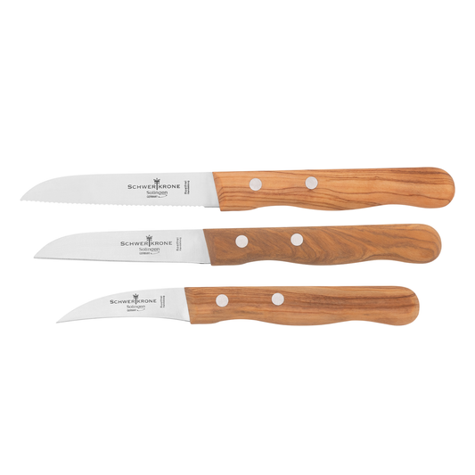 Gemüsemesser-Set Olive Premium